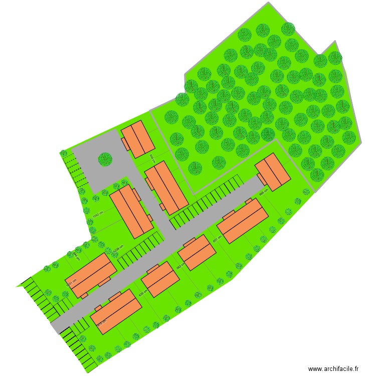 Chaumont sur loire. Plan de 3 pièces et 1215 m2