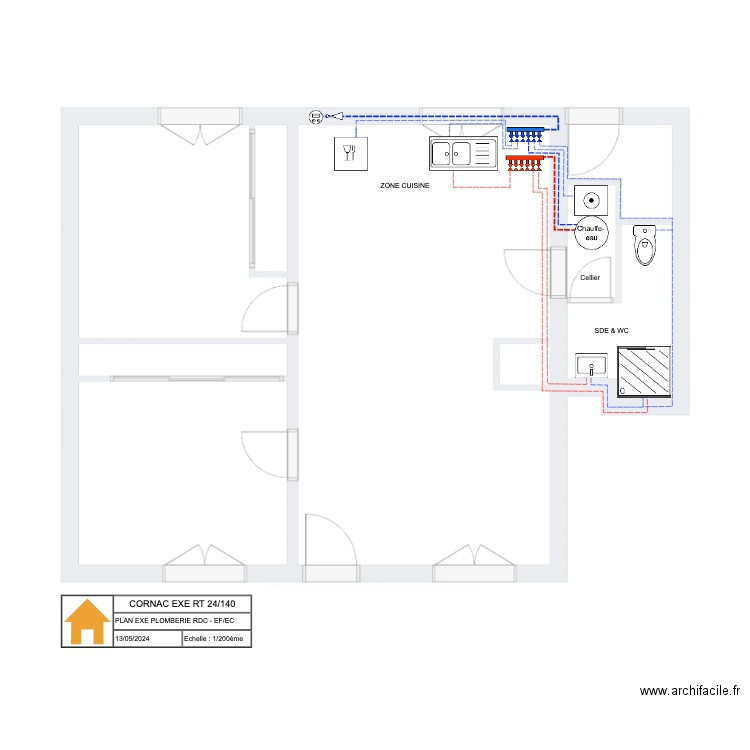 RT 24 - 140 Cornac L'Ormeau PLOMB RDC. Plan de 0 pièce et 0 m2