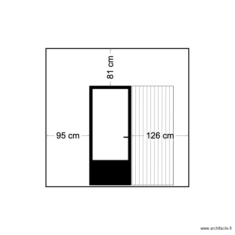 facade porte cote jardin. Plan de 0 pièce et 0 m2