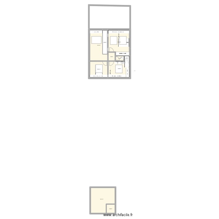 Epinette 8 version cheap. Plan de 53 pièces et 623 m2