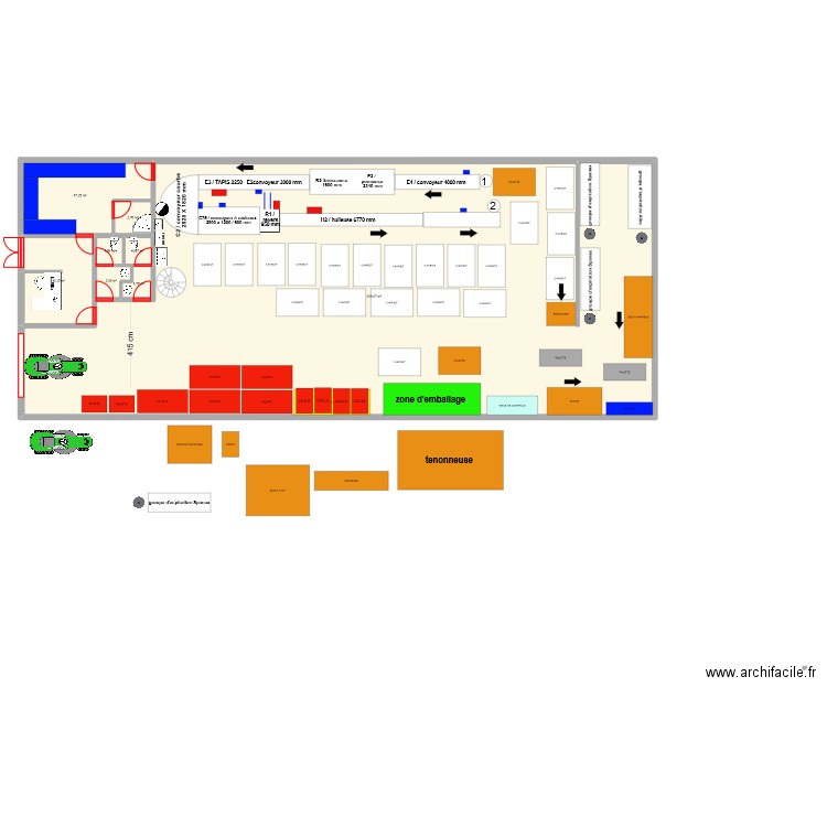 PROJET IMPLANTATION LES ULIS V2. Plan de 8 pièces et 350 m2