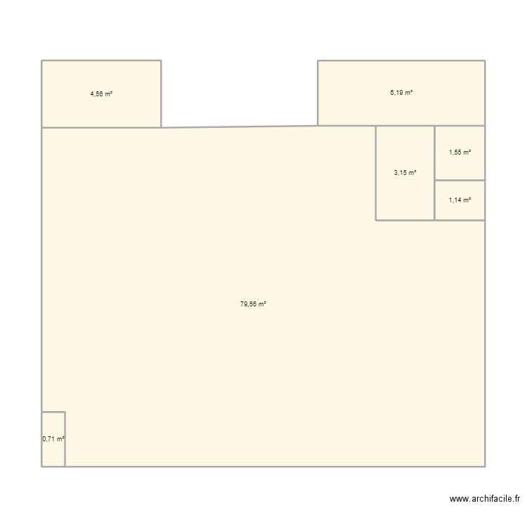 ppjj. Plan de 7 pièces et 97 m2