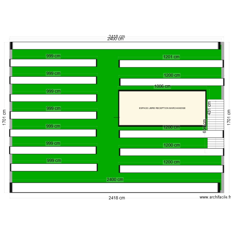 DEPOT HAUT. Plan de 1 pièce et 391 m2