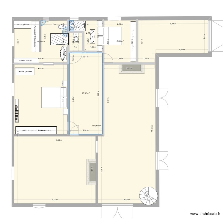 layrac. Plan de 6 pièces et 157 m2