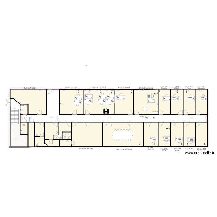 KEOLIS LES COCCINELLES RJ45 VALIDEES AU 12/12/2024. Plan de 25 pièces et 313 m2