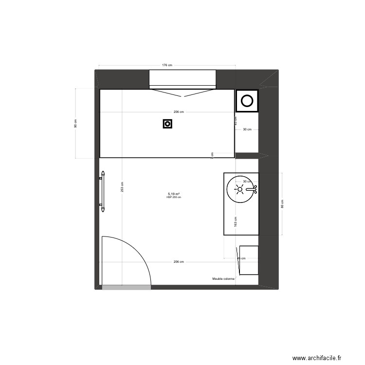 QUINTARD. Plan de 7 pièces et 26 m2