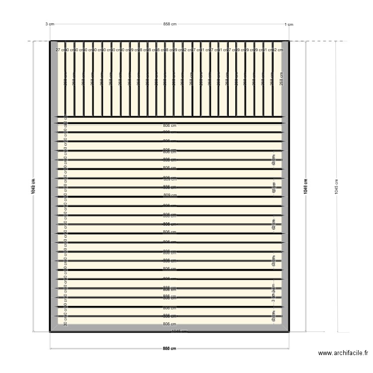 POPUP 2. Plan de 41 pièces et 74 m2