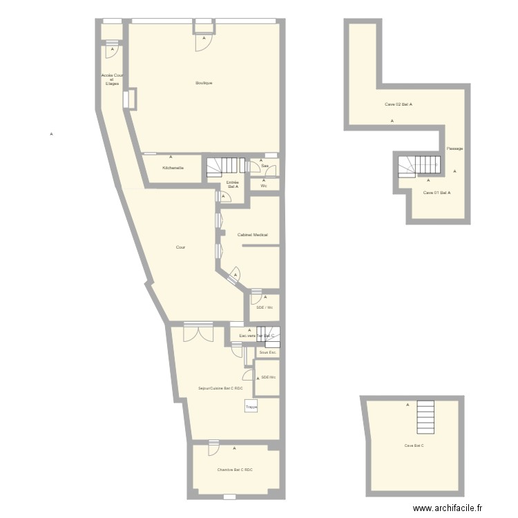 780808193-HOUILLES-SCIPERIMETRE-CROQUIS-P. Plan de 28 pièces et 442 m2