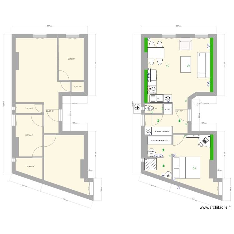 Bart E. Plan de 8 pièces et 94 m2