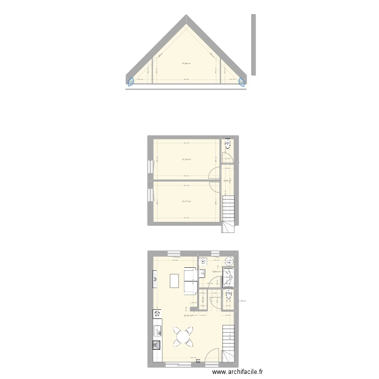 saint leger 2. Plan de 7 pièces et 89 m2