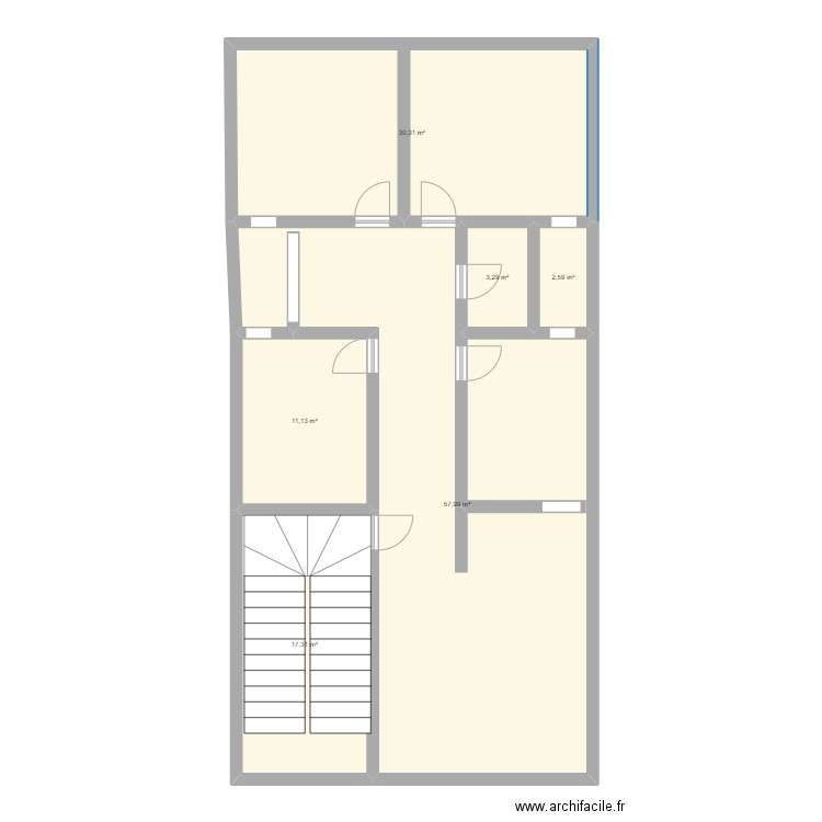 mon plan. Plan de 6 pièces et 123 m2