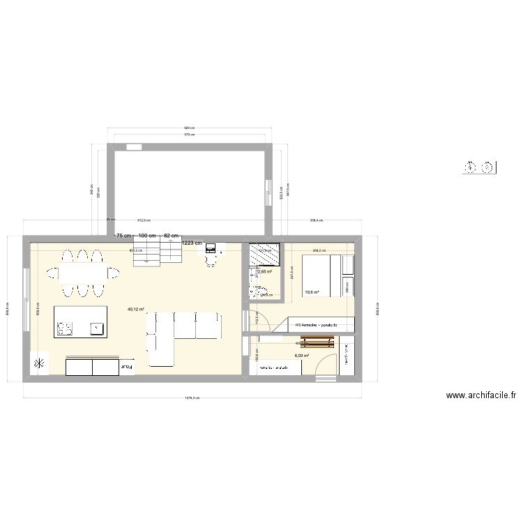 MARINA PARTIE 3. Plan de 4 pièces et 59 m2