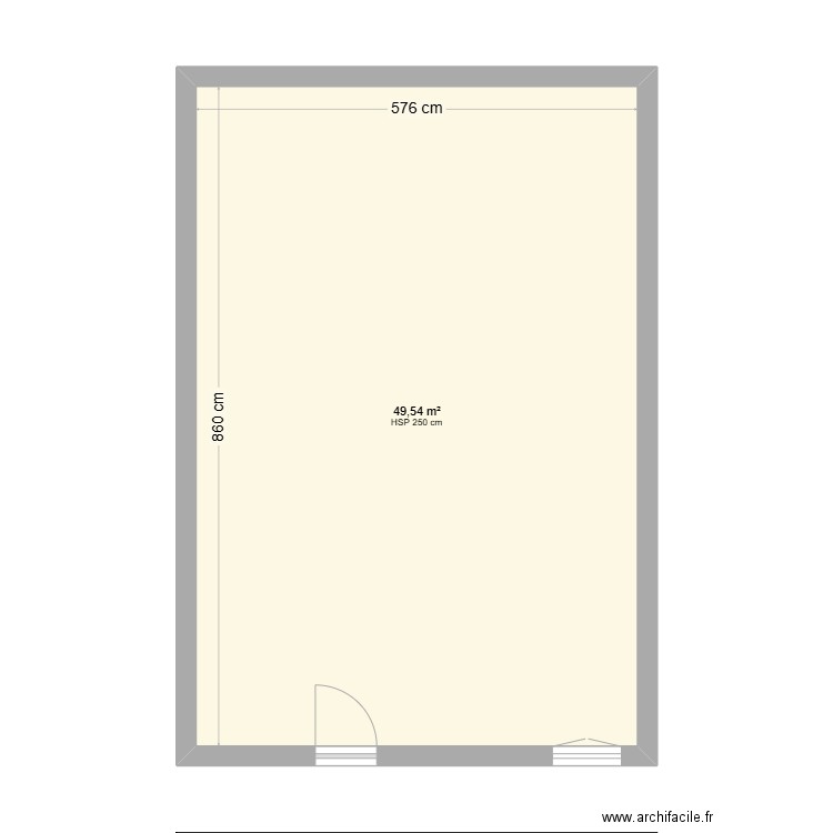 BELIN GRANGE 2. Plan de 1 pièce et 50 m2