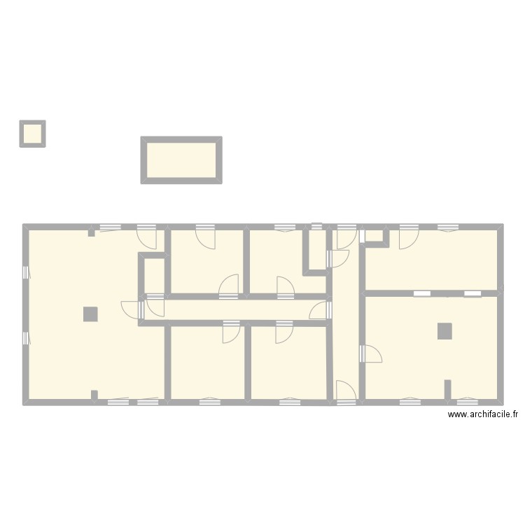 Maison Ostiches . Plan de 12 pièces et 162 m2