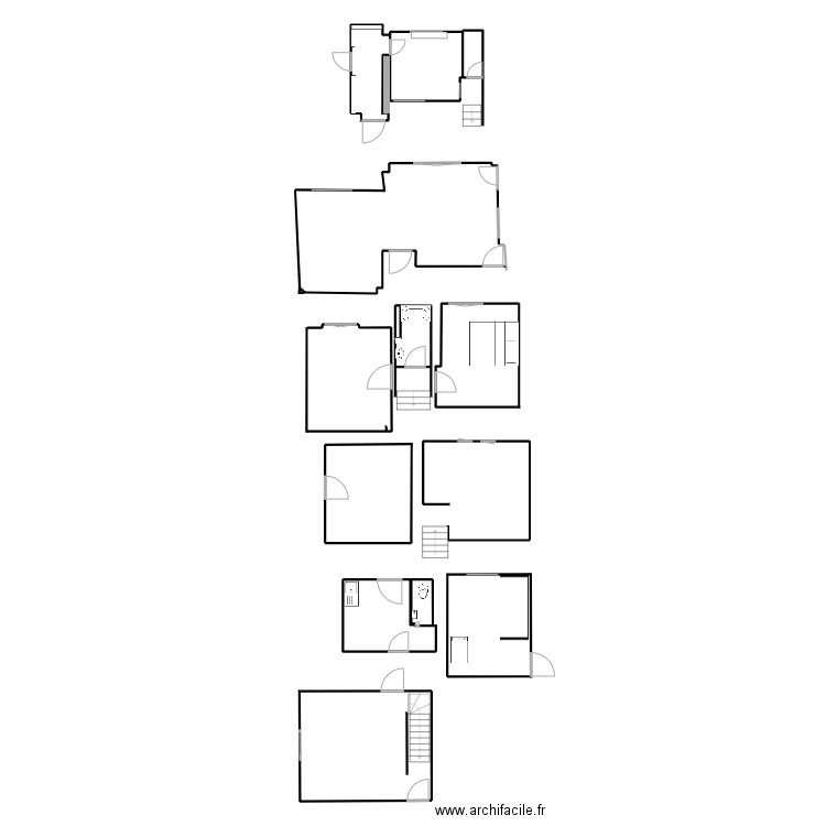 platannes. Plan de 0 pièce et 0 m2