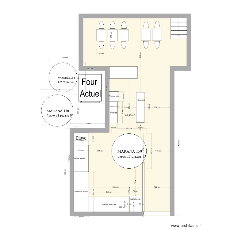 Test 2. Plan de 1 pièce et 65 m2