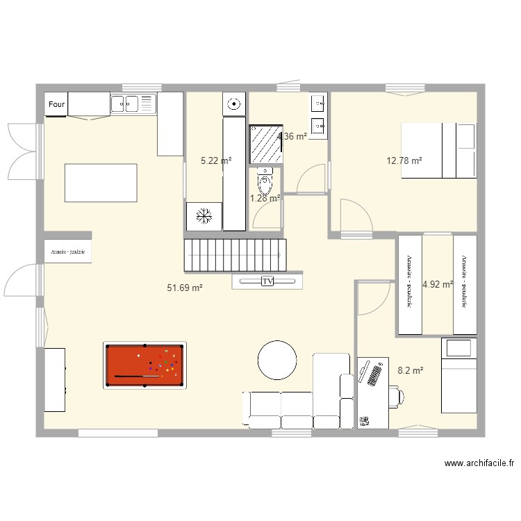 la corniche 2. Plan de 13 pièces et 153 m2