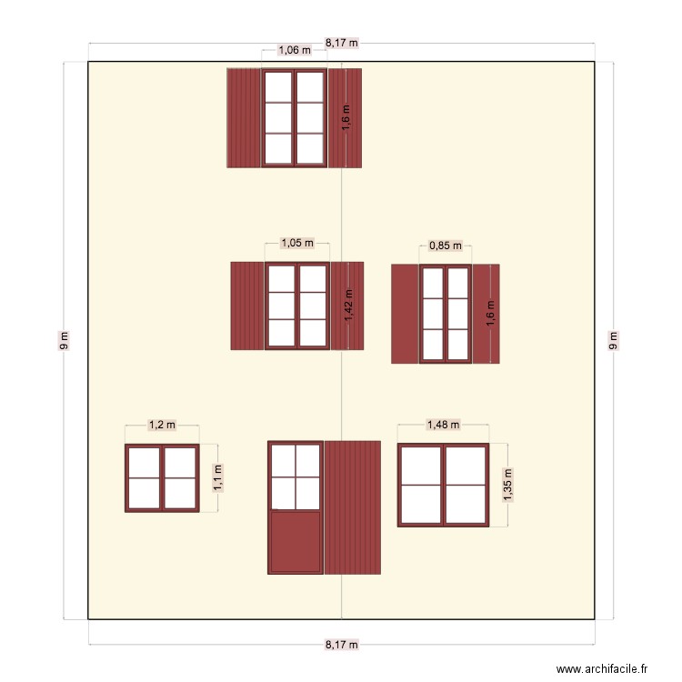 facade voltaire état des lieux. Plan de 0 pièce et 0 m2