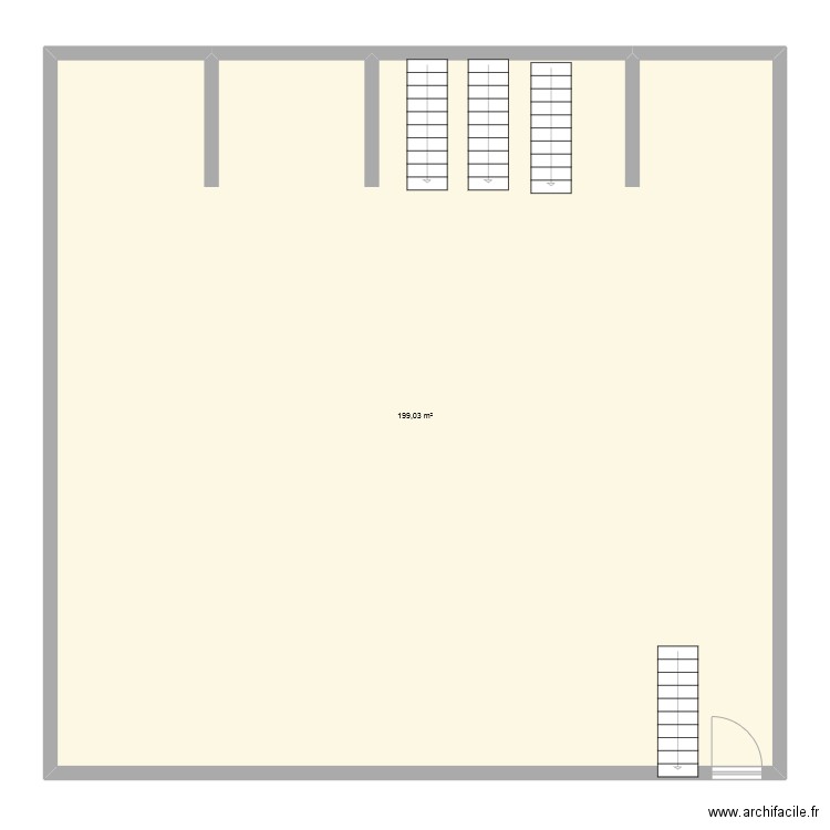 sounna2. Plan de 1 pièce et 199 m2