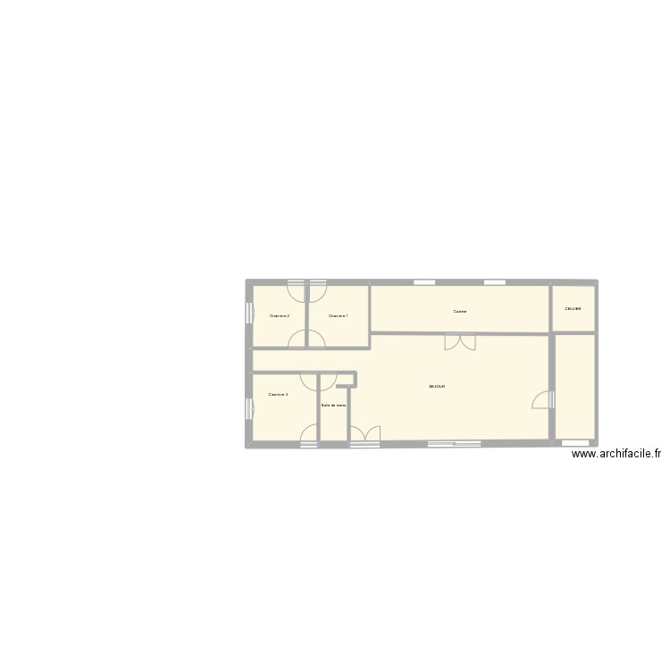 chef doeuvre01_pieces nues_sans_m². Plan de 7 pièces et 110 m2