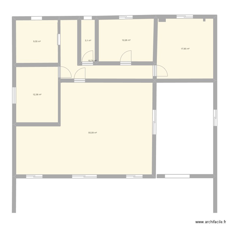 maison a construire 1. Plan de 7 pièces et 121 m2