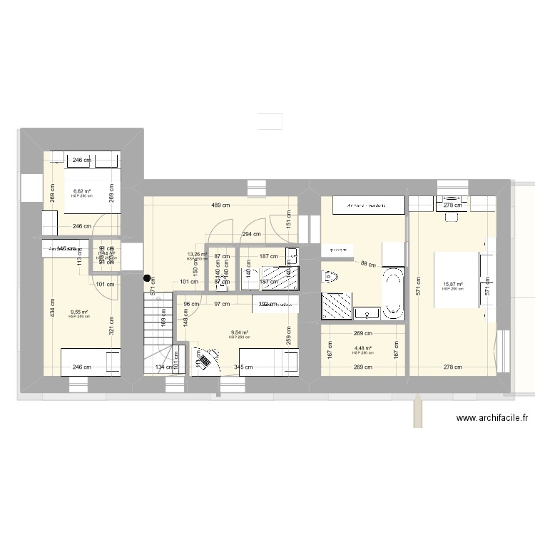 Maison Namour.ette. Plan de 17 pièces et 188 m2