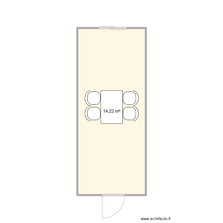 SAS BOLLEY - CHANTIER ST FOY LES LYON. Plan de 1 pièce et 14 m2