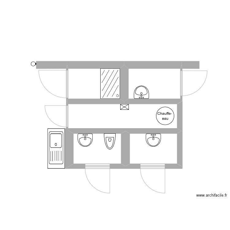 POR Sanitaire 2 - 11-03-2025. Plan de 4 pièces et 6 m2