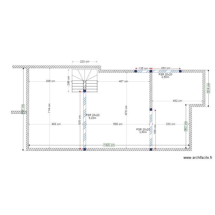  Murs Etage . Plan de 0 pièce et 0 m2