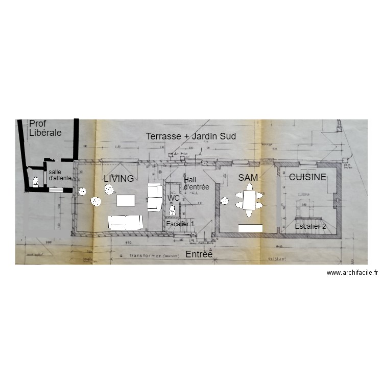 Vignes RDC. Plan de 0 pièce et 0 m2