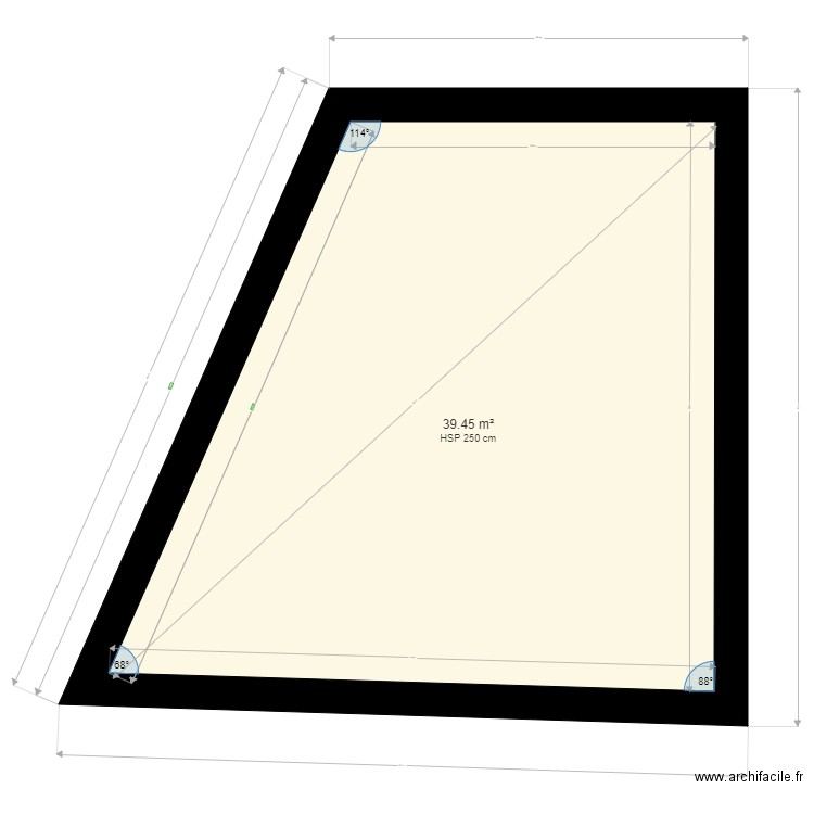 PIECE MEZZA 1. Plan de 0 pièce et 0 m2