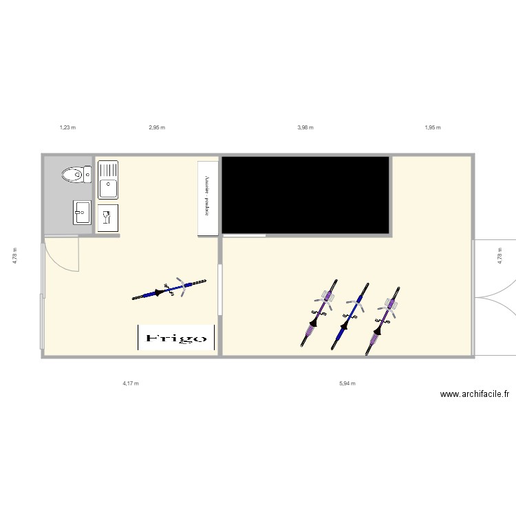 RESTAURANT . Plan de 0 pièce et 0 m2