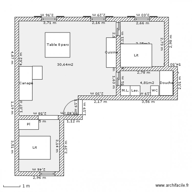 Batignolles nouveau 02. Plan de 0 pièce et 0 m2