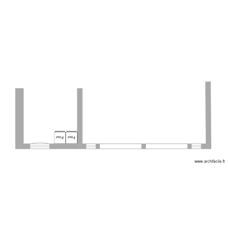 Façade Extension. Plan de 0 pièce et 0 m2