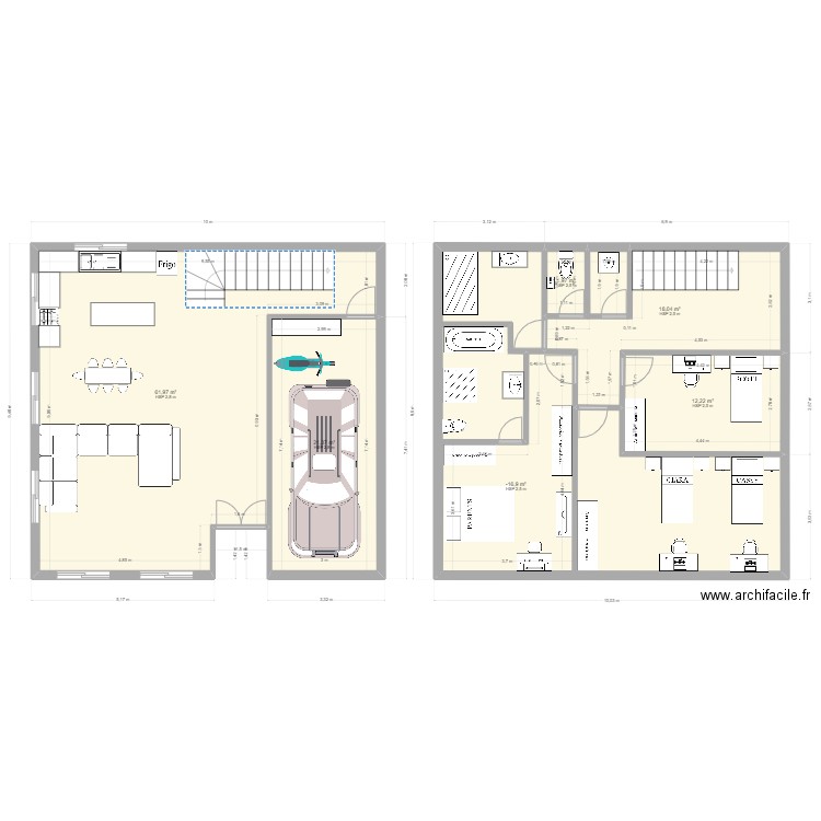 BYPASS TH HOME. Plan de 6 pièces et 132 m2