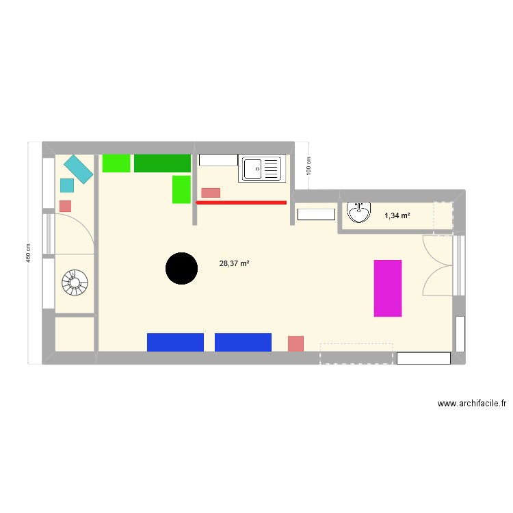 boutique V2. Plan de 0 pièce et 0 m2