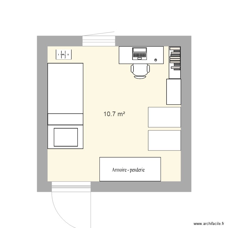 plan chambre 2. Plan de 0 pièce et 0 m2