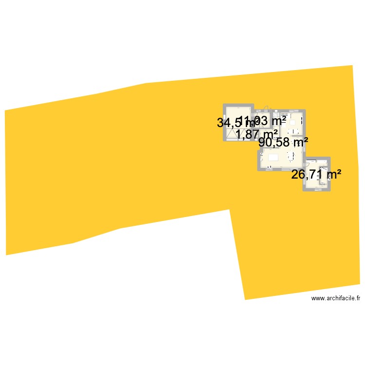 plan 2. Plan de 10 pièces et 214 m2