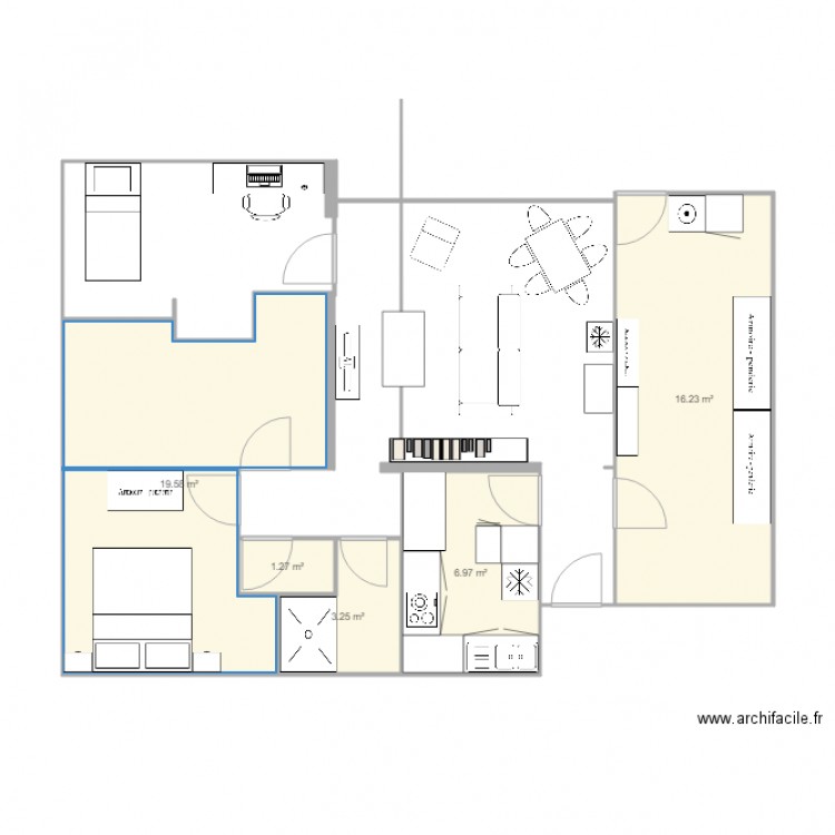 maison. Plan de 0 pièce et 0 m2