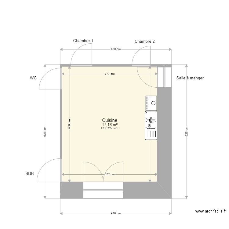 GUIGNARD Cuisine. Plan de 0 pièce et 0 m2