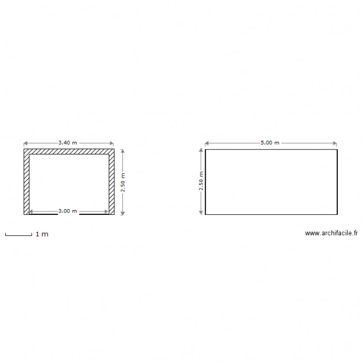 plan de coupe garage. Plan de 0 pièce et 0 m2