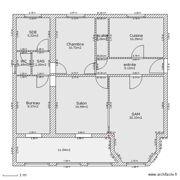 maison rdc2. Plan de 0 pièce et 0 m2