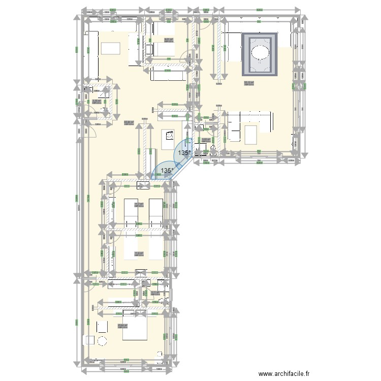 bouskoura modifie fin. Plan de 0 pièce et 0 m2