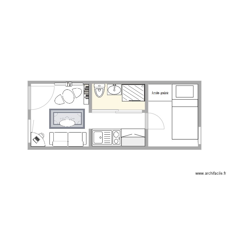 Aménagement conteneur 2020. Plan de 0 pièce et 0 m2