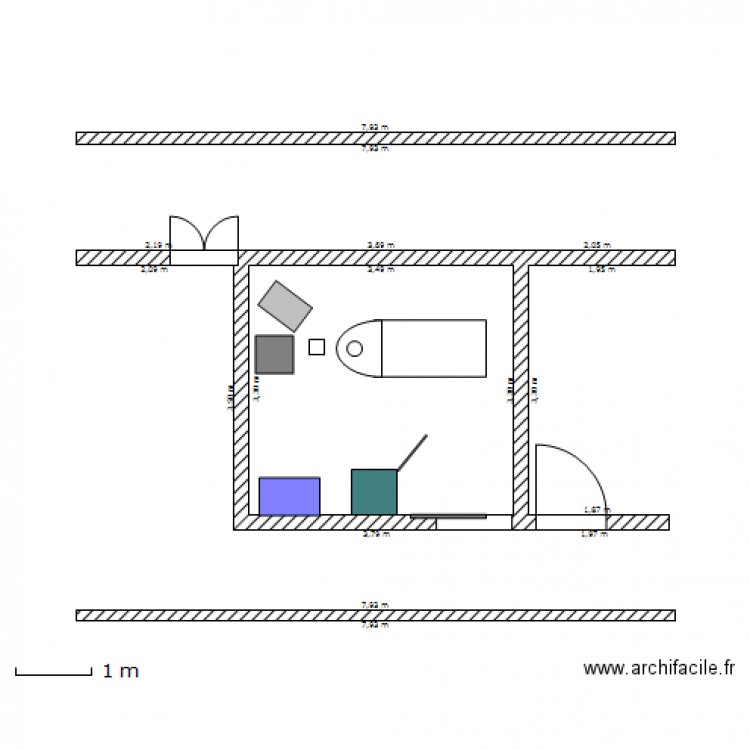 Salle Mammotest Ste Clotilde. Plan de 0 pièce et 0 m2