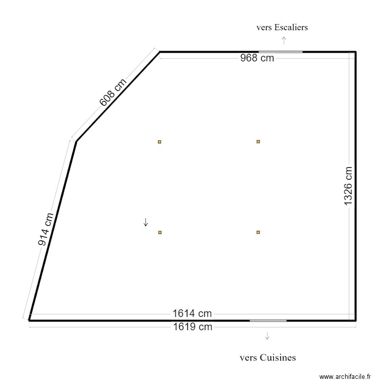 Salle réception travaux. Plan de 0 pièce et 0 m2