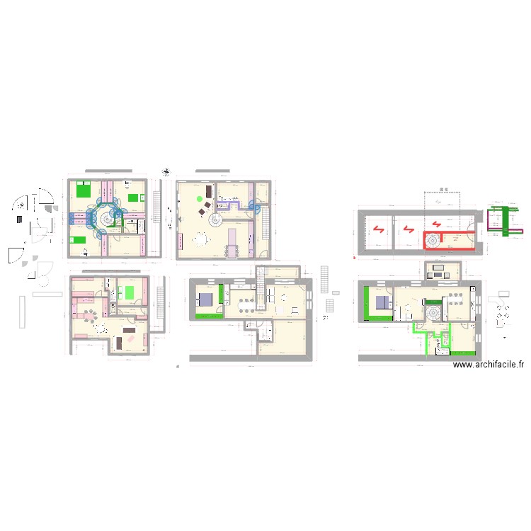 appartement 34 collimacon modifie. Plan de 46 pièces et 465 m2