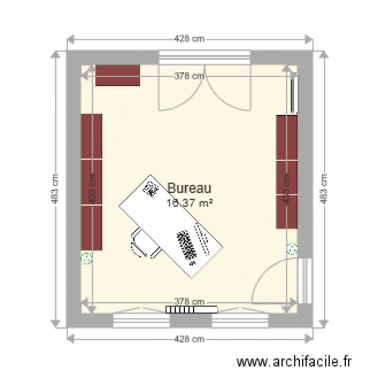 Bureau Jacques. Plan de 0 pièce et 0 m2