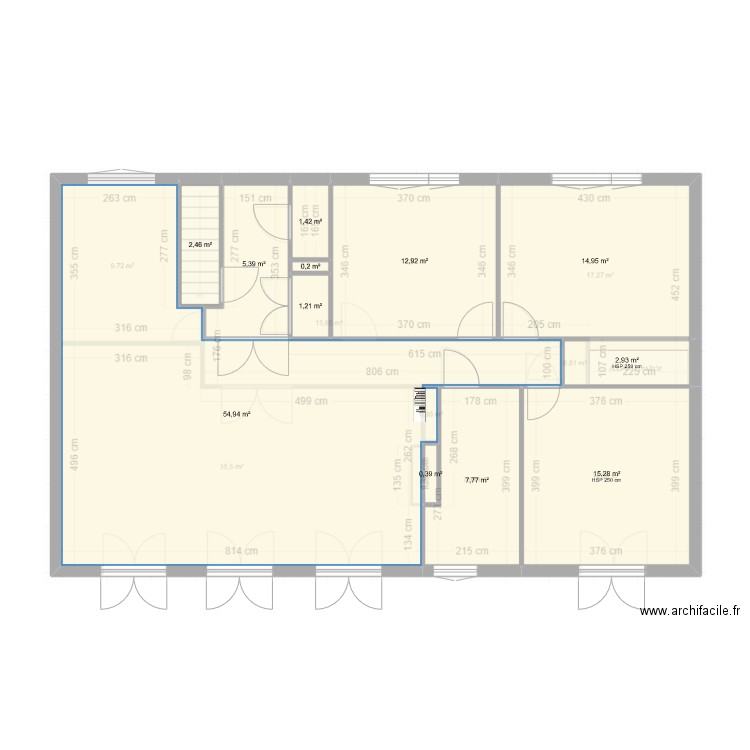 maison après. Plan de 12 pièces et 120 m2