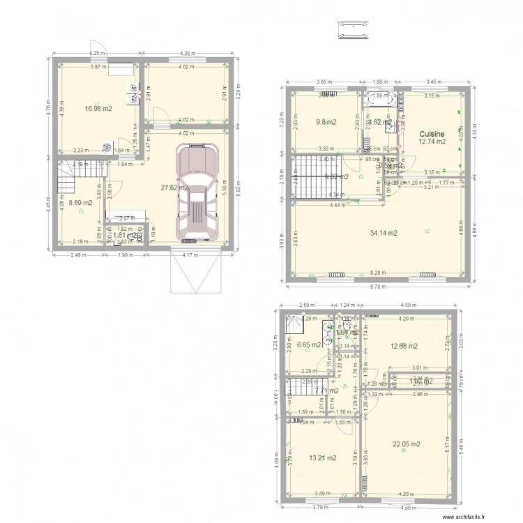 plan modifié 2. Plan de 0 pièce et 0 m2